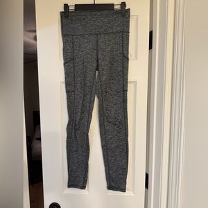 Aerie Chill Play Move Mid Rise Leggings Heather Gray Size Small w/Pockets